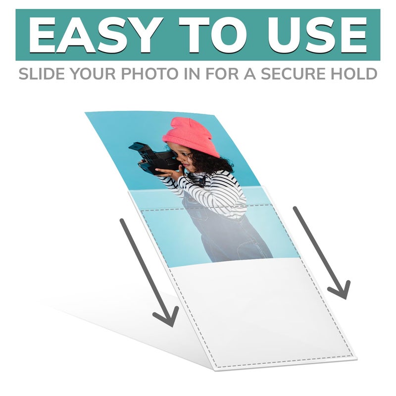 pbf PHOTO BOOTH FRAMES Photo Booth Frames - 50 Premium Vinyl Photo Booth Bookmark Sleeves for 4x6 Pictures - Image 5